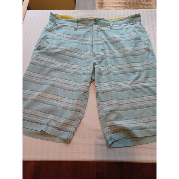 American Rag swim trunks board shorts mens 34 blue stripe surf beach active - Picture 1 of 8